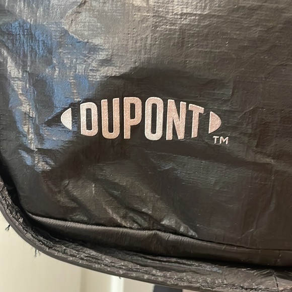 DuPont Tyvek Black Waterproof Backpack Bag Dry Bag Backpack Rare - Picture 3 of 16